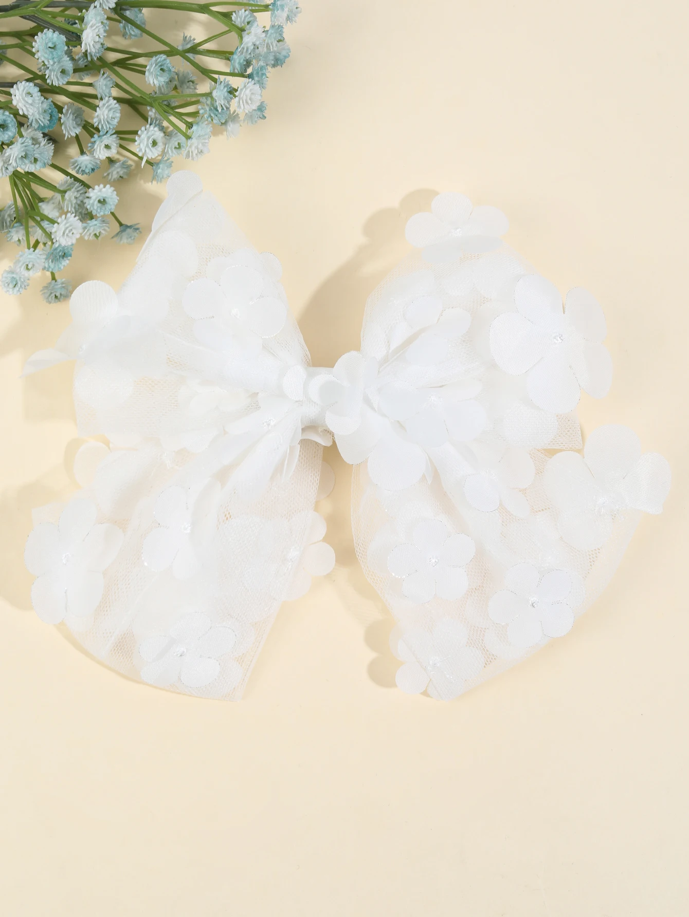 1pc New Mesh Flower Hair Bows With Clips Large Bowknots Hairpins for Women Fashion Ladies Barrettes Girls Sweet Hair Accessories