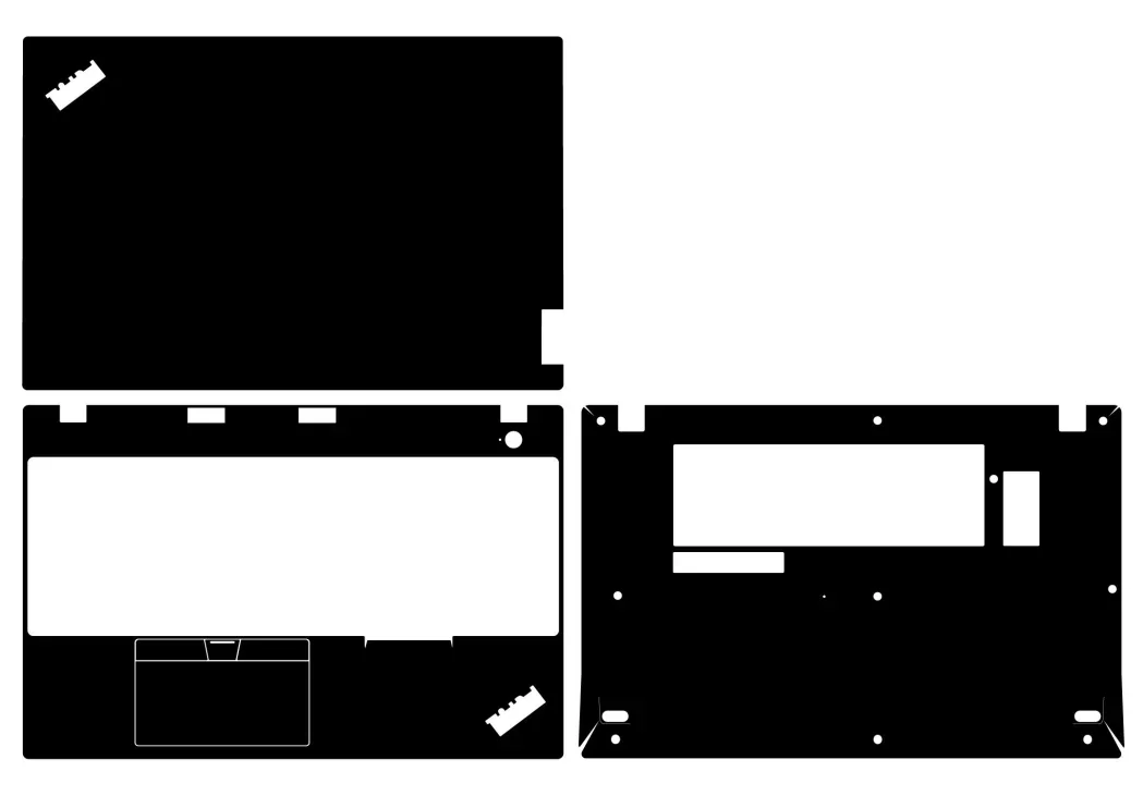 2022 레노버 씽크패드 커버 케이스 필름, 프리컷 1xTop + 1xPalmrest + 1xBottom 스킨 스티커