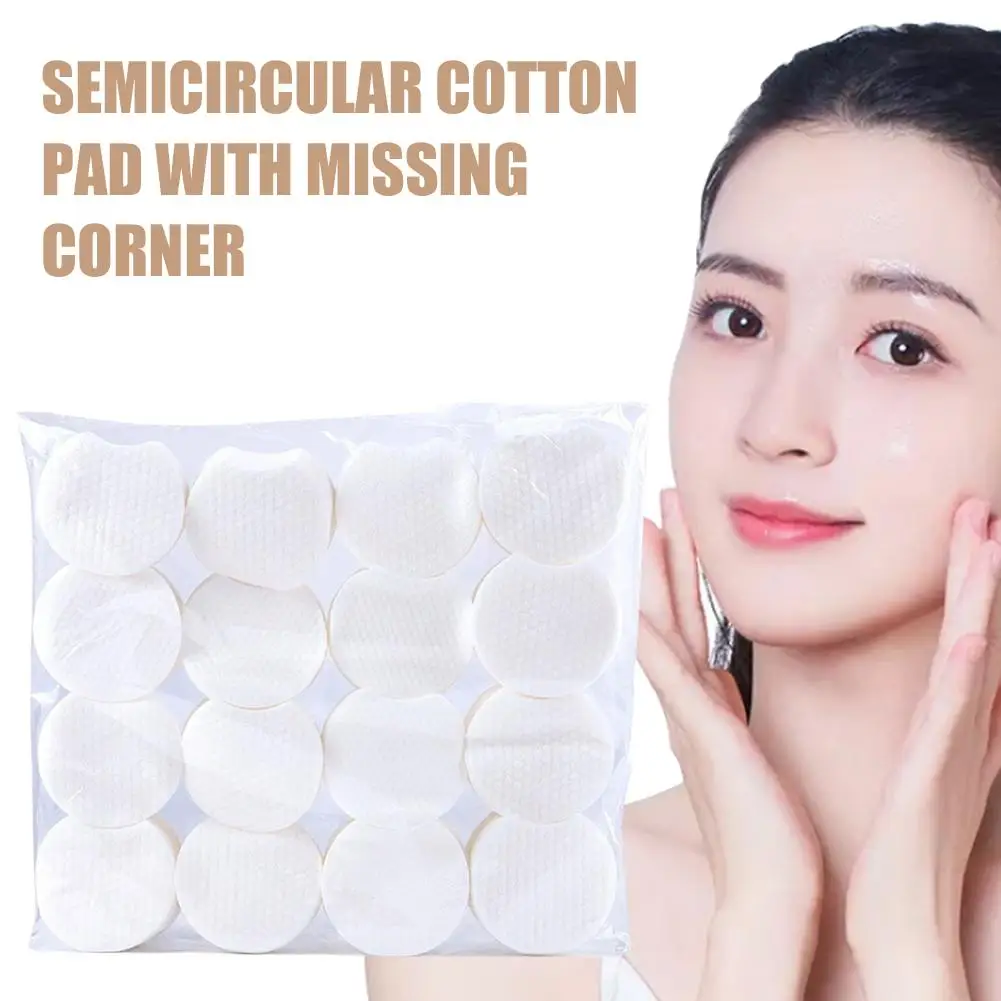 新しいパールコットンラウンドコットンパッド 300 個サリチル酸ウェットパッドノッチデザイン新しいメイク落としコットンパッドメイクアップツール