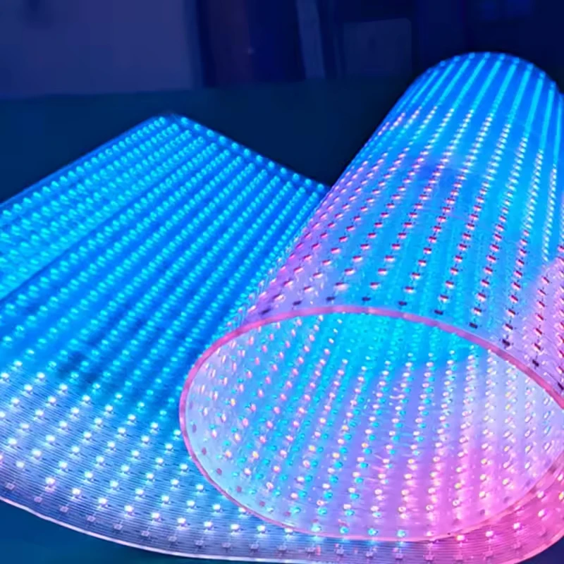 Flexible LED Screen Transparent Film Screen LED Advertising Display Transparent LED Video Wall