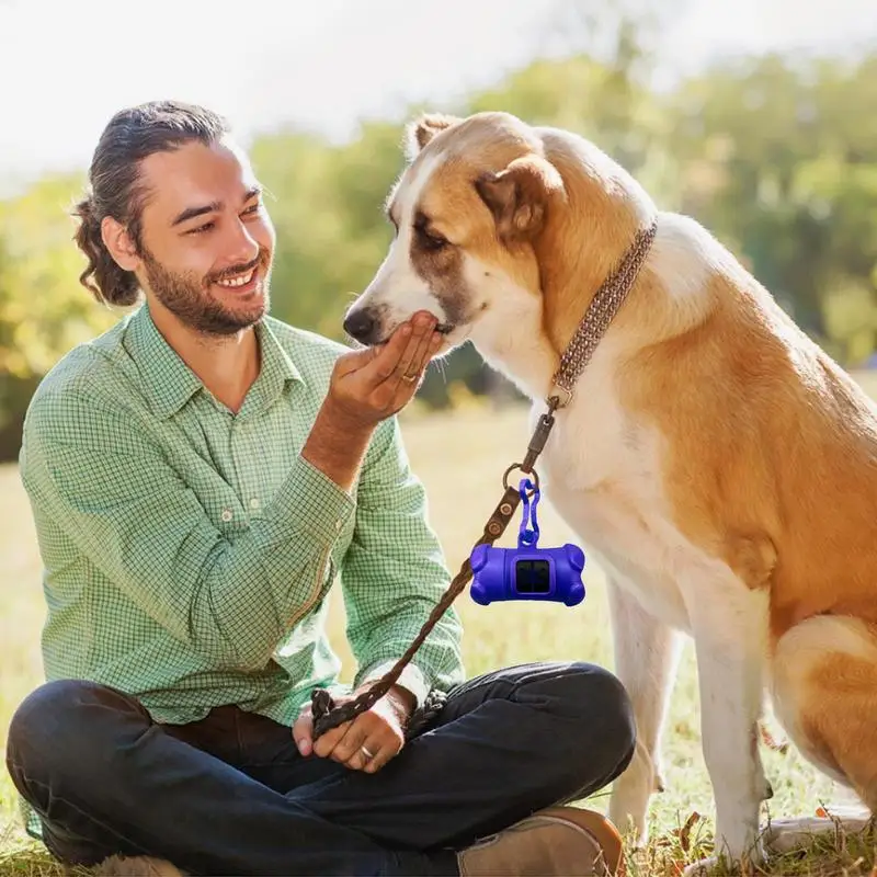 Poop Bag Holder Doggie Waste Bag Dispenser Thickened & Sturdy Carabiner Clip Doggie Waste Bag Dispenser With Carabiner Clip For