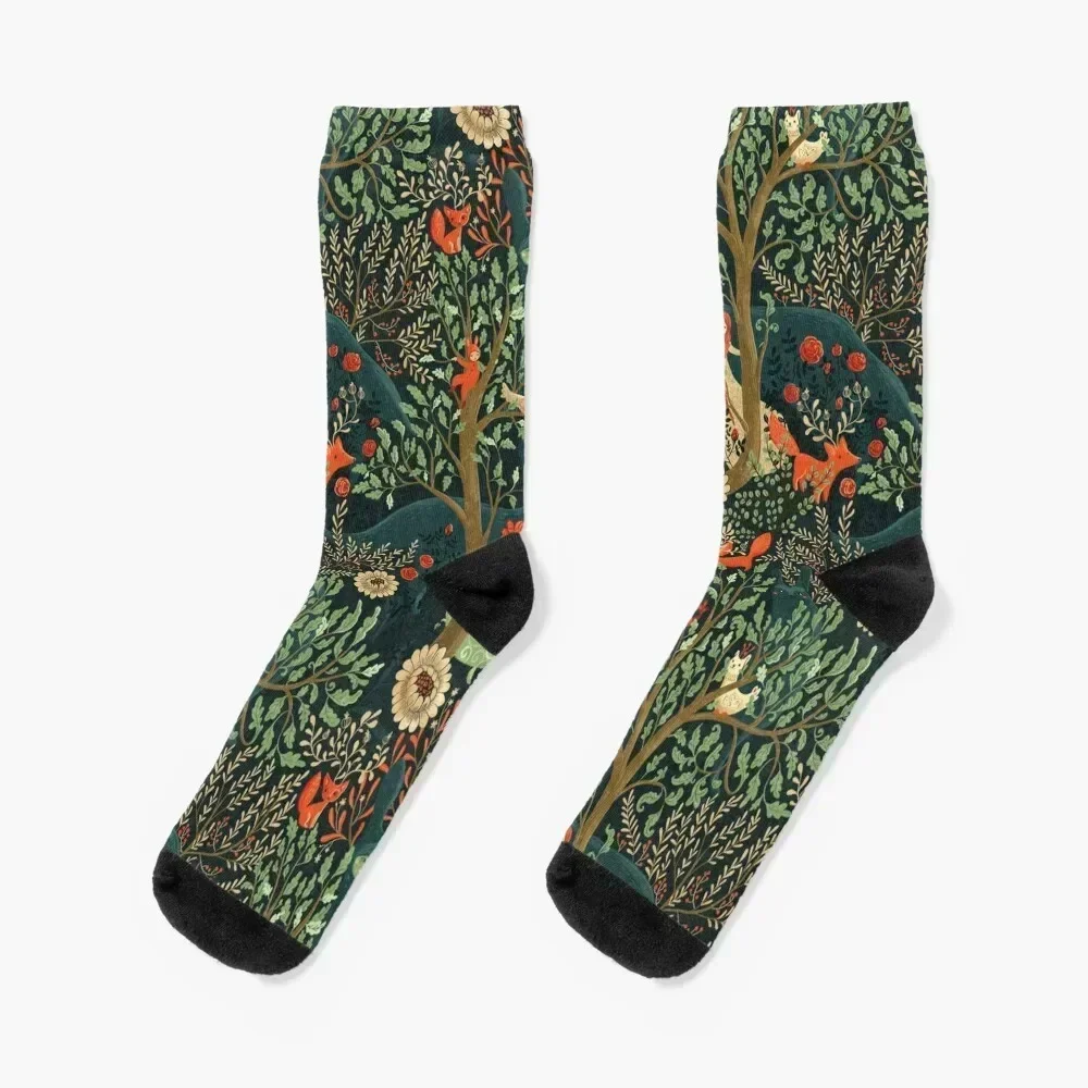 Whimsical Wonderland Socks Stockings compression retro men cotton high quality Ladies Socks Men's