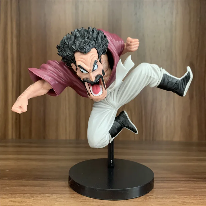 Anime Dragon Ball Z Figure Hercule Mark PVC Action Figure DBZ Mr Satan Funny Goku Friend Vegeta Super Saiyan Model Toy Gift