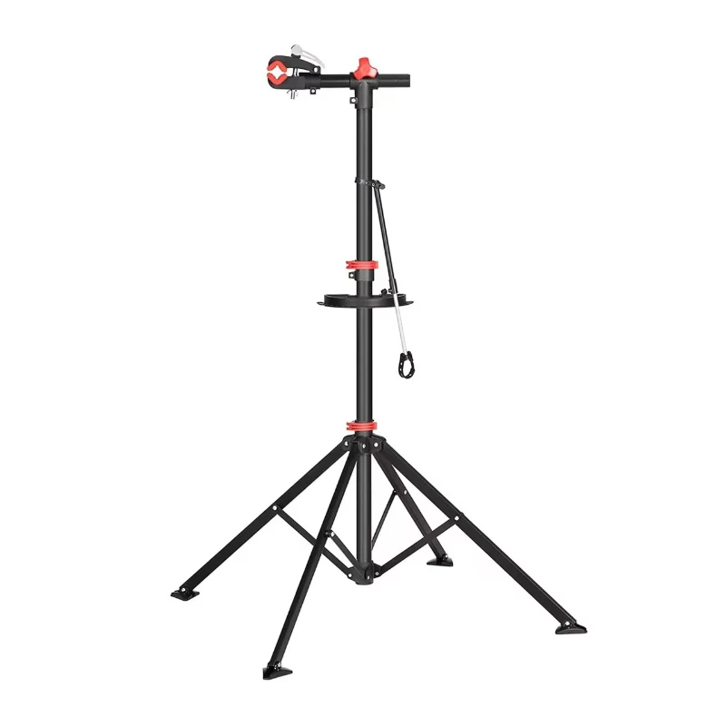 Adjustable Height Folding Steel Table for Maintenance and Work Bicycle Display Stands and Storage Racks