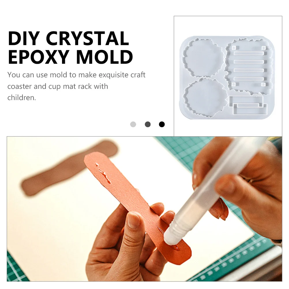 

Silicone Coaster Mold Diy Cup Mat Making Tool For Handmade Craft Jewelry Accessories Resin Molding Cup Holder Storage Rack