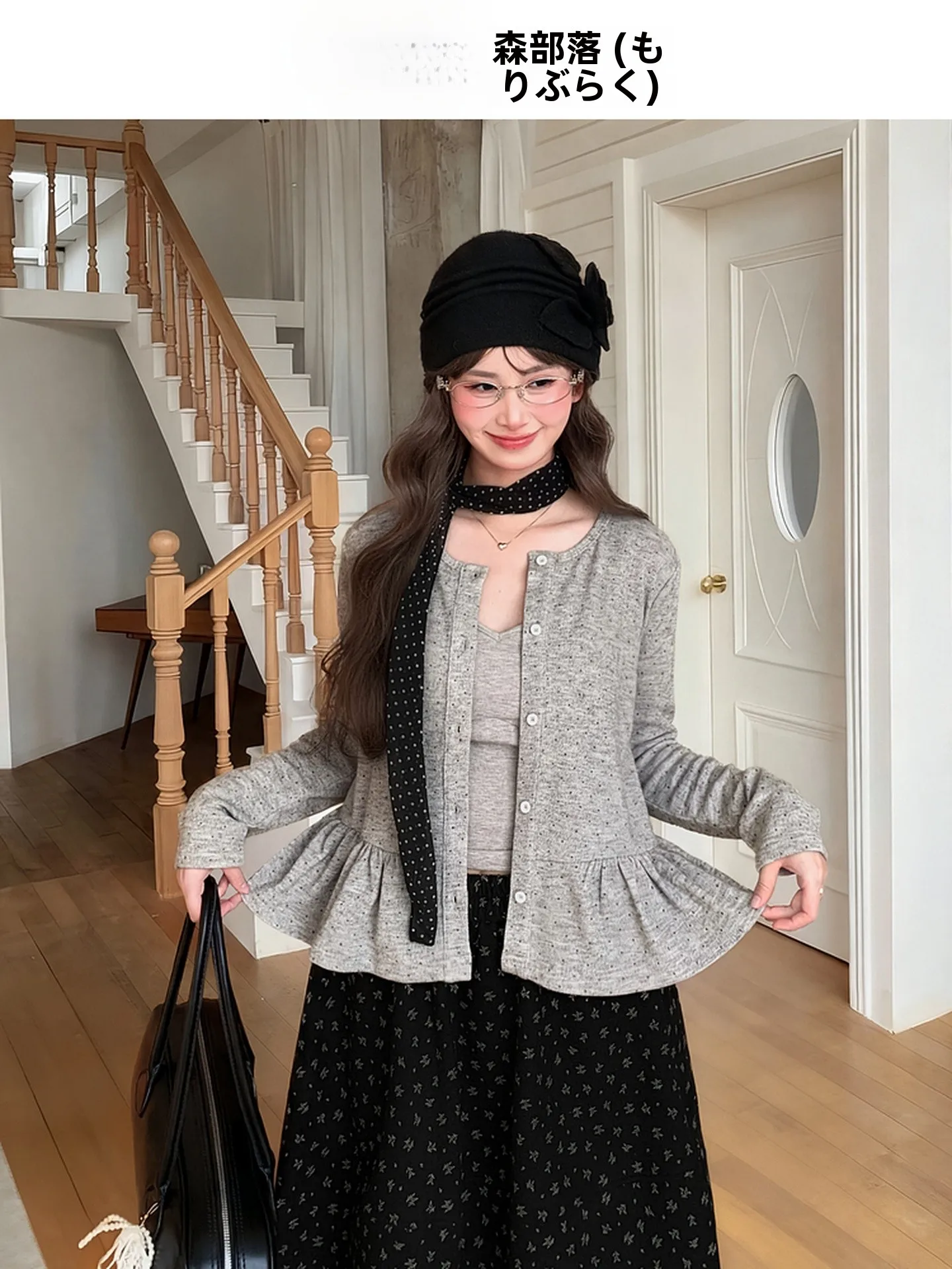 

Sweet ey Knitted Cardigan And Slim Fit Crop Top Set Women's Faion Spring Outfit Two-Piece Set Versatile Casual Ensemble