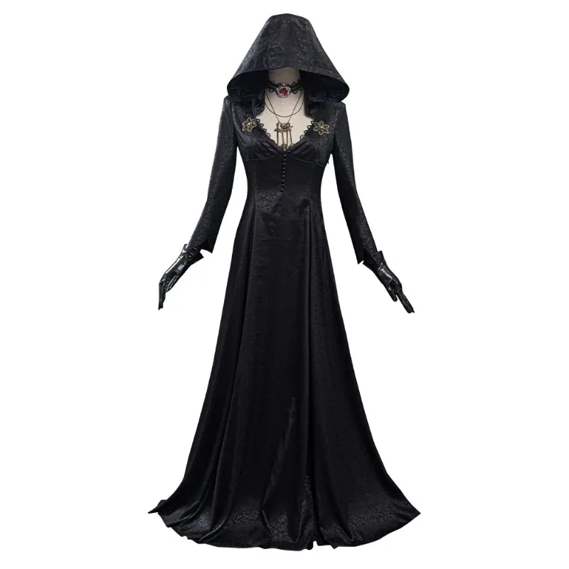 

Resident Village Outfits Daniela Vampire Halloween Cosplay Costume Horror Gown Women Scary Carnival Dress Gothic Evil For Adult