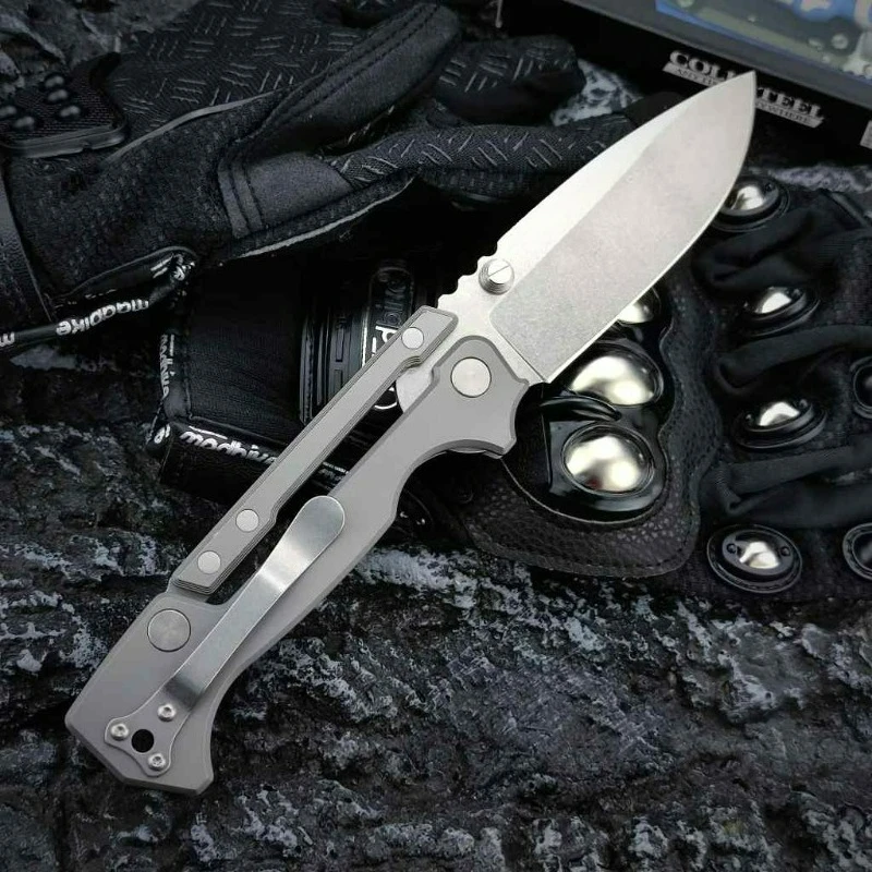 

New C/STEEL AD15 Pocket Folding Knife S35VN Blade T4 Titanium Alloy Handle edc multitool knives outdoor bushcraft tactical knife