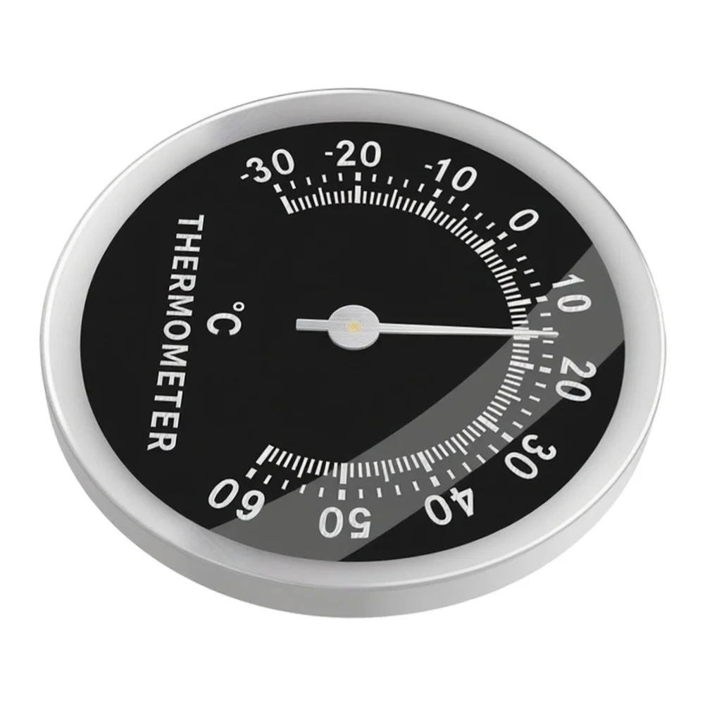Compact and Sturdy Aluminum Alloy Shell Battery Free Mechanical Thermometer Clear for dial Scale Multiple Applications
