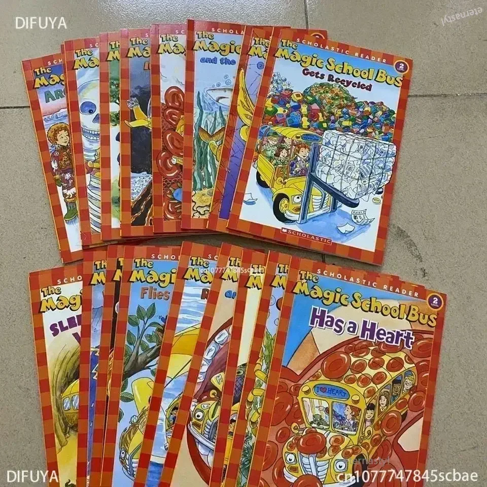 23 كتاب حافلة مدرسية سحرية قارئ العلوم للأطفال تلوين قراءة كتب القصص للأطفال مجموعة كتب ألعاب تعليمية جديدة ساخنة #3