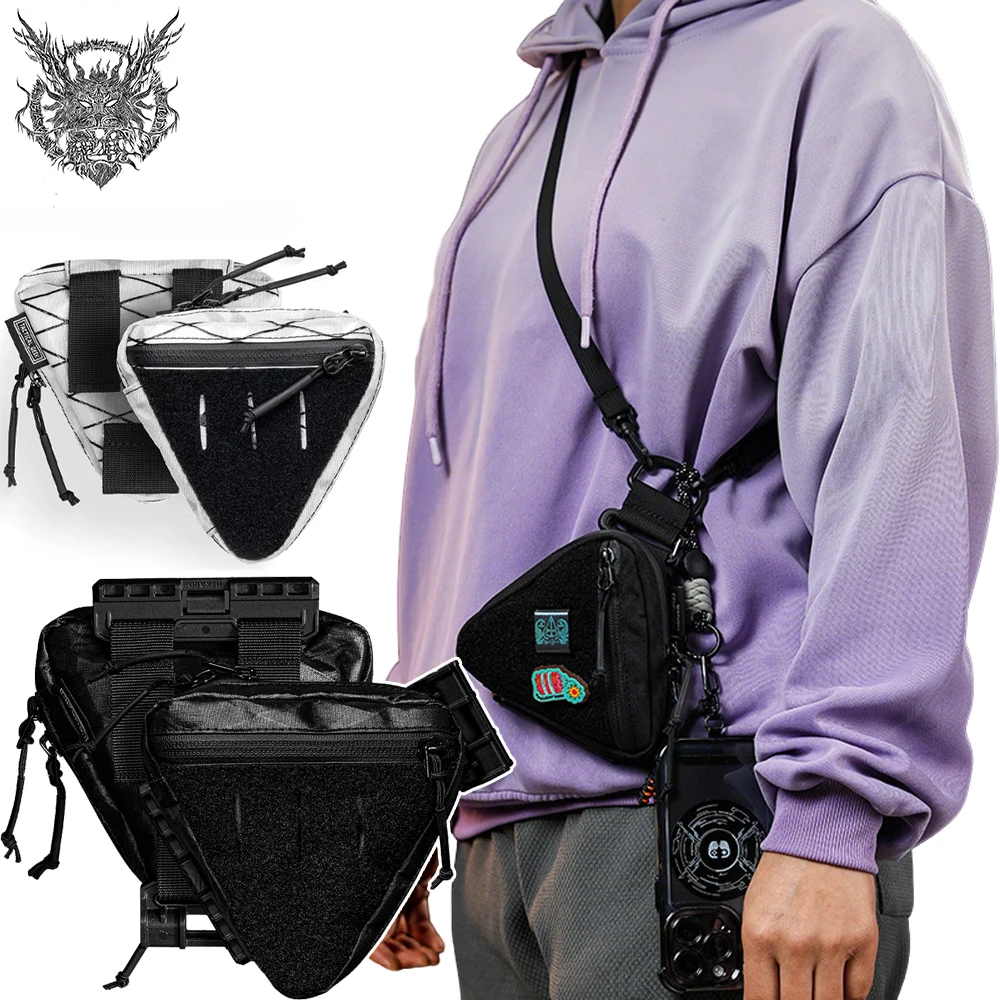 

Tactical Lightweight Shoulder Bag Outdoor Mini Triangle Edc Storage Bag Mobile Phone Storage Bag Travel Hiking Equipment Storage