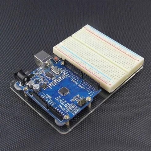 Universale per Arduino UNO piattaforma sperimentale trasparente acrilico trasparente