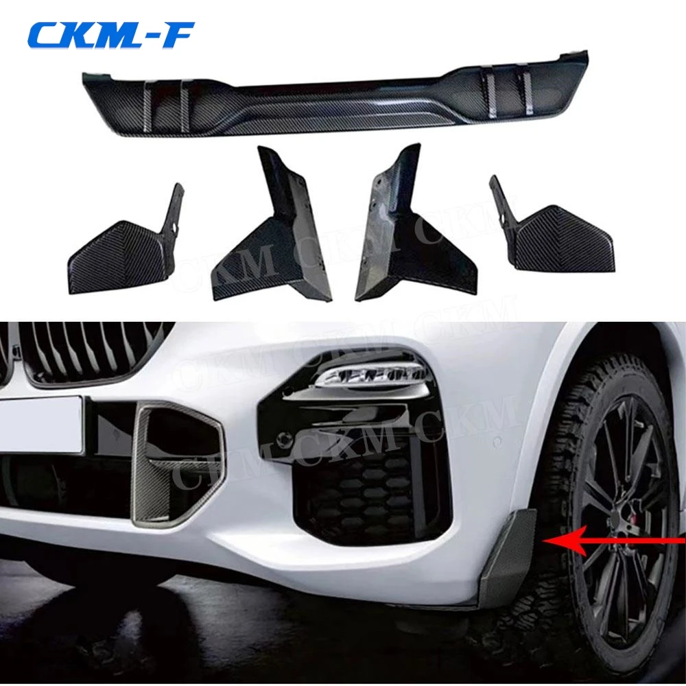 

Car Front Bumper Side Splitters Spoiler Aprons Rear Diffuser Guard Body Kits Cupwings Flaps for BMW X5 G05 M Sport 2019+