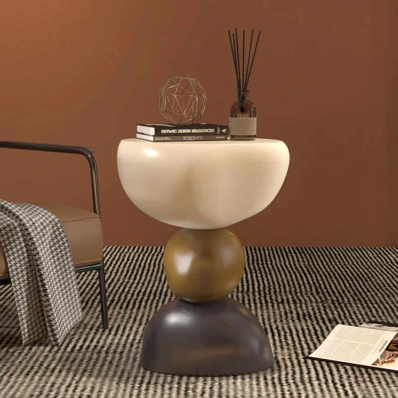 

Creative Nordic Small Side Table, Simple Modern Small Tea Table, Mini Corner Table, High Grade Cream Home Decoration