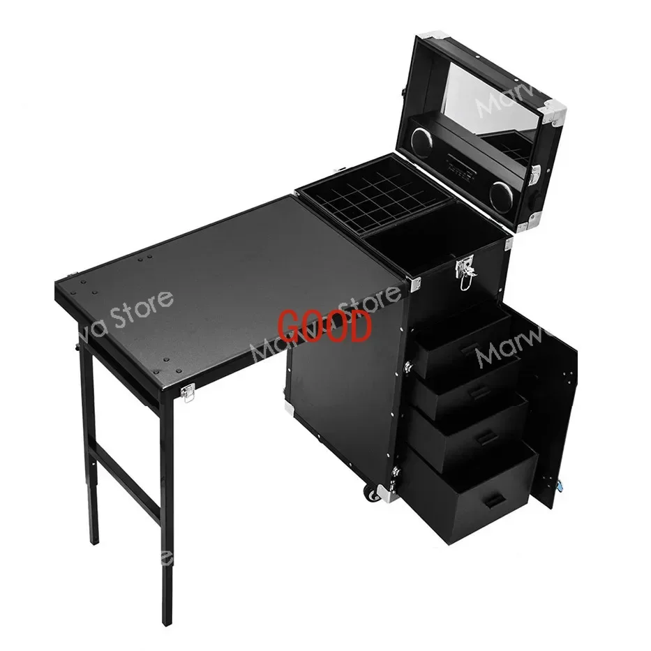 

Portable Makeup Artist Nail Tables Foldable Manicure Furniture Creative Multi-function Pull Rod