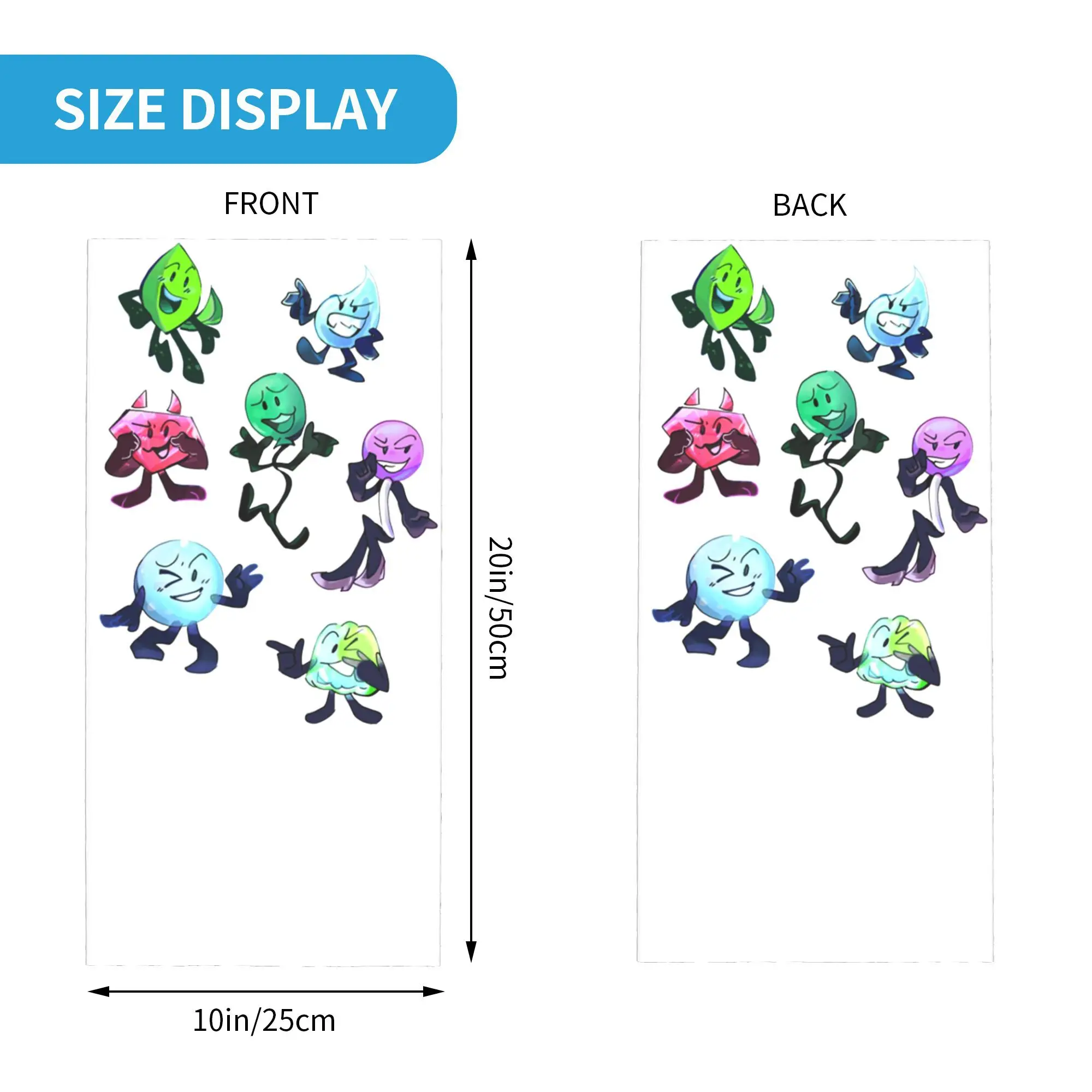 BFDI  Have Cots Bandana Neck Gaiter Printed Mask Scarf Warm Headband Outdoor Sports Unisex Adult Windproof