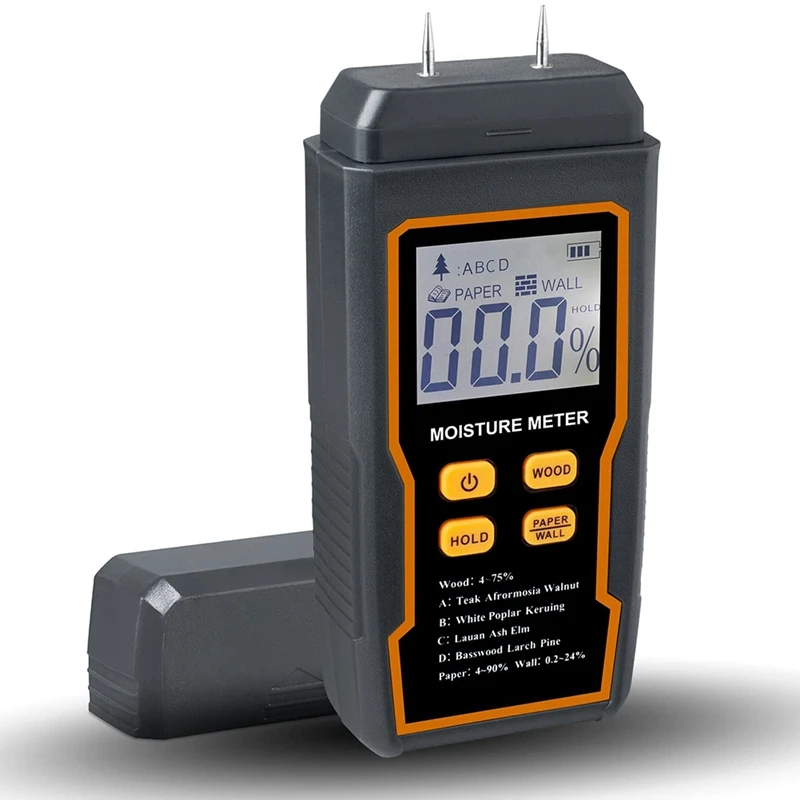 Digital Moisture Tester Handheld Needle Moisture Detector For Firewood Wallpaper Drywall