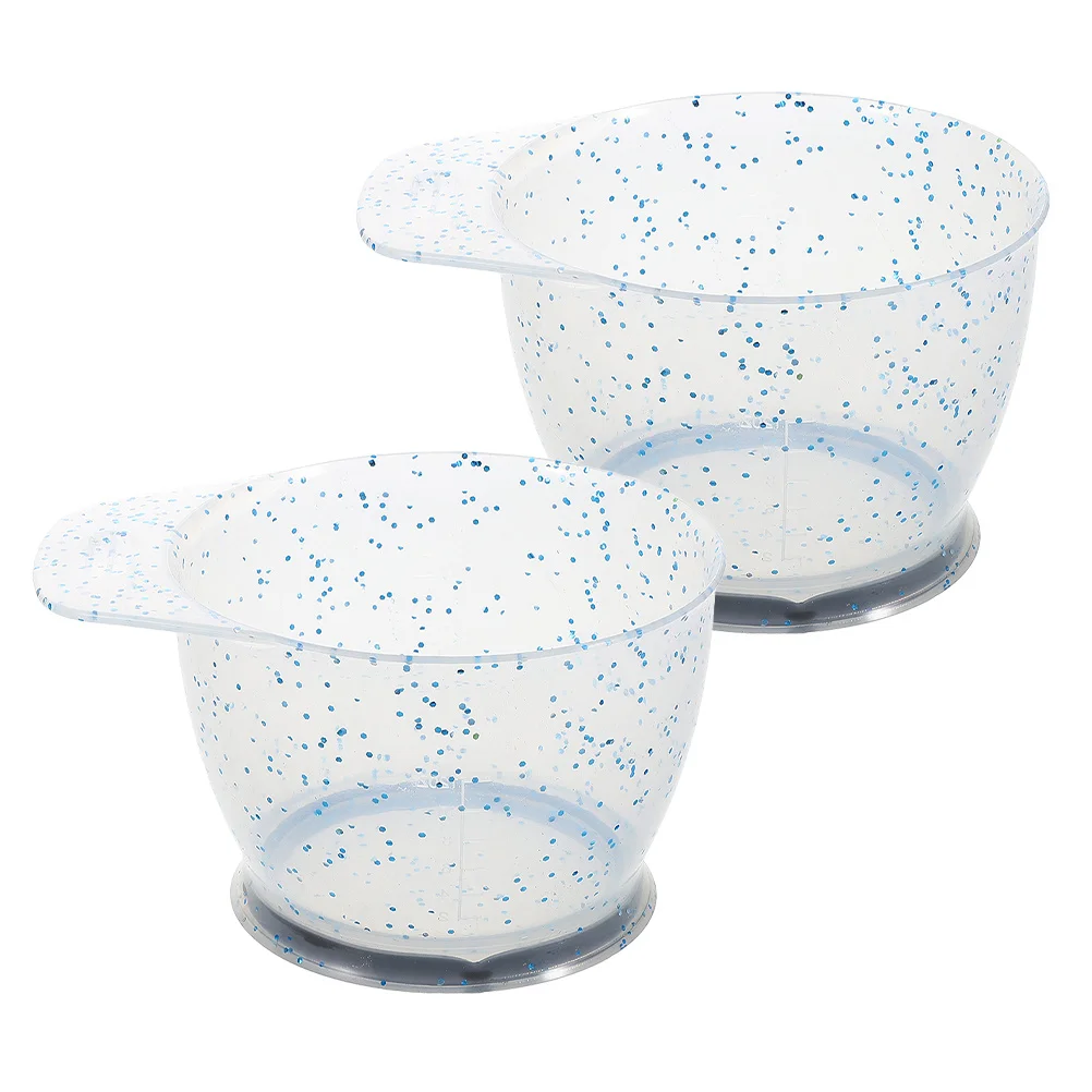 

2Pcs Plastic Hair Dye Bowls Color Mixing Cup Professional Stylist Accessories Easy Clean and Durable Coloring Cup