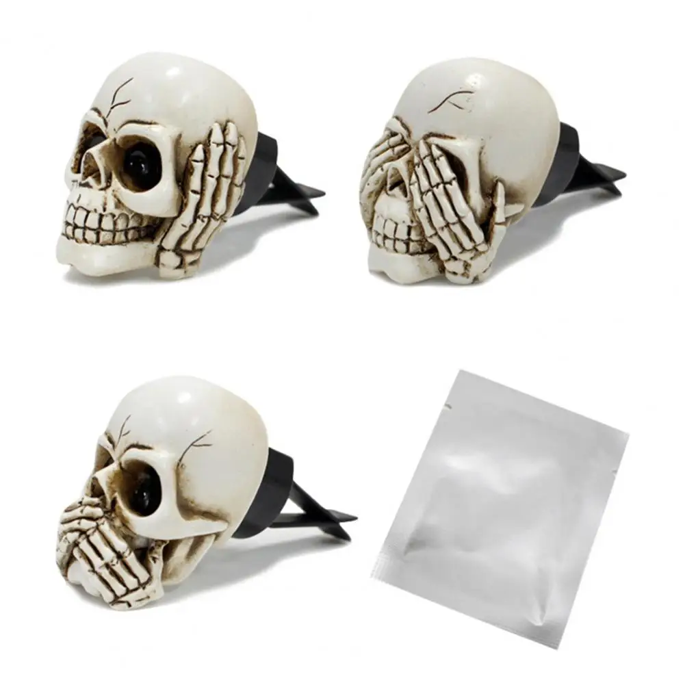 Car Perfume Holders Car Air Freshener Clip Unique Skull-shaped Car Perfume Clips Vent Holders for Air Stylish for Car