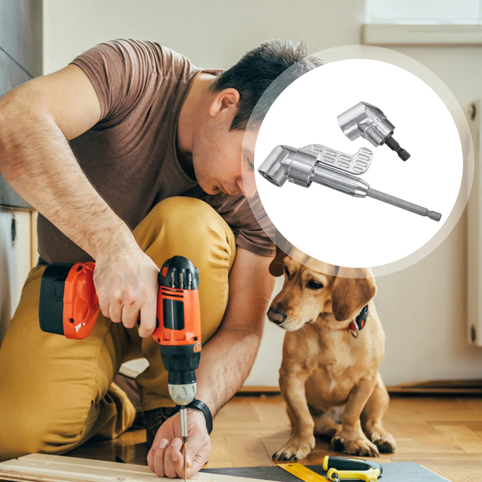 

2pcs 105 Degree Right Angle Drill Extension Shank Electric Corner Screwdriver Bending Batch Head Socket Wrench Adapter For