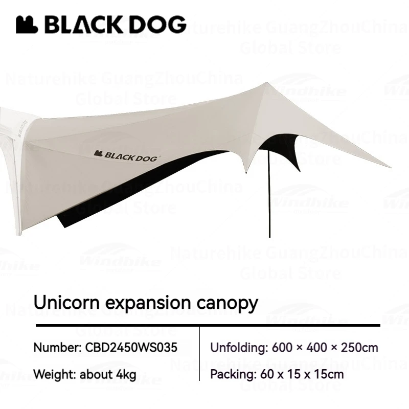 Naturehike Nature hike black dog automatisches Kuppel schutz zelt selbst tragende schnell zu öffnende schwarze Beschichtung Outdoor Camping Baldachin erweitern Plane 6