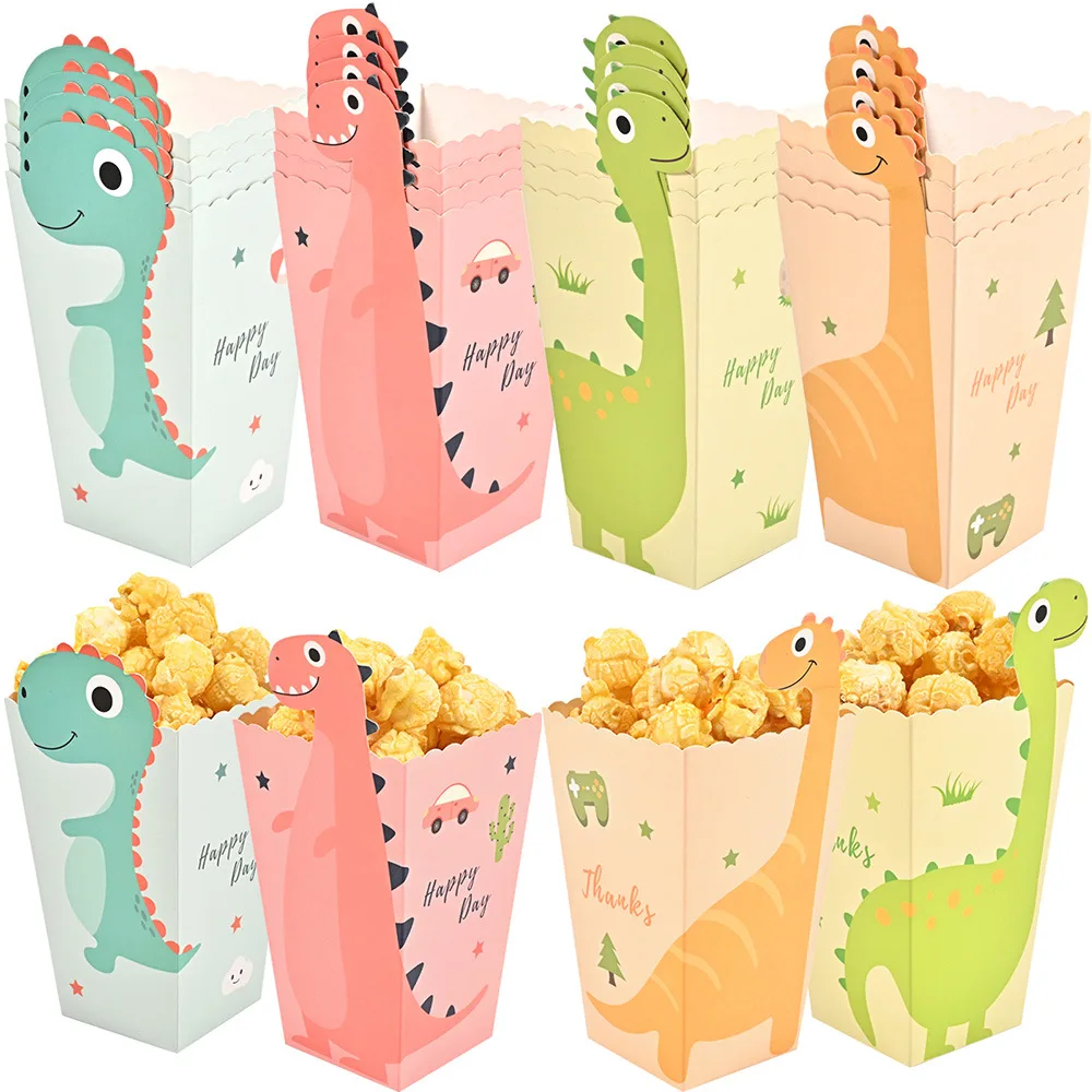 Dinosaur Theme Candy Box Paperboard,Surprise Boxes,Decoration Supplies,Baby Shower,Birthday Party,Boys Favor,Gifts for Kids12Pcs