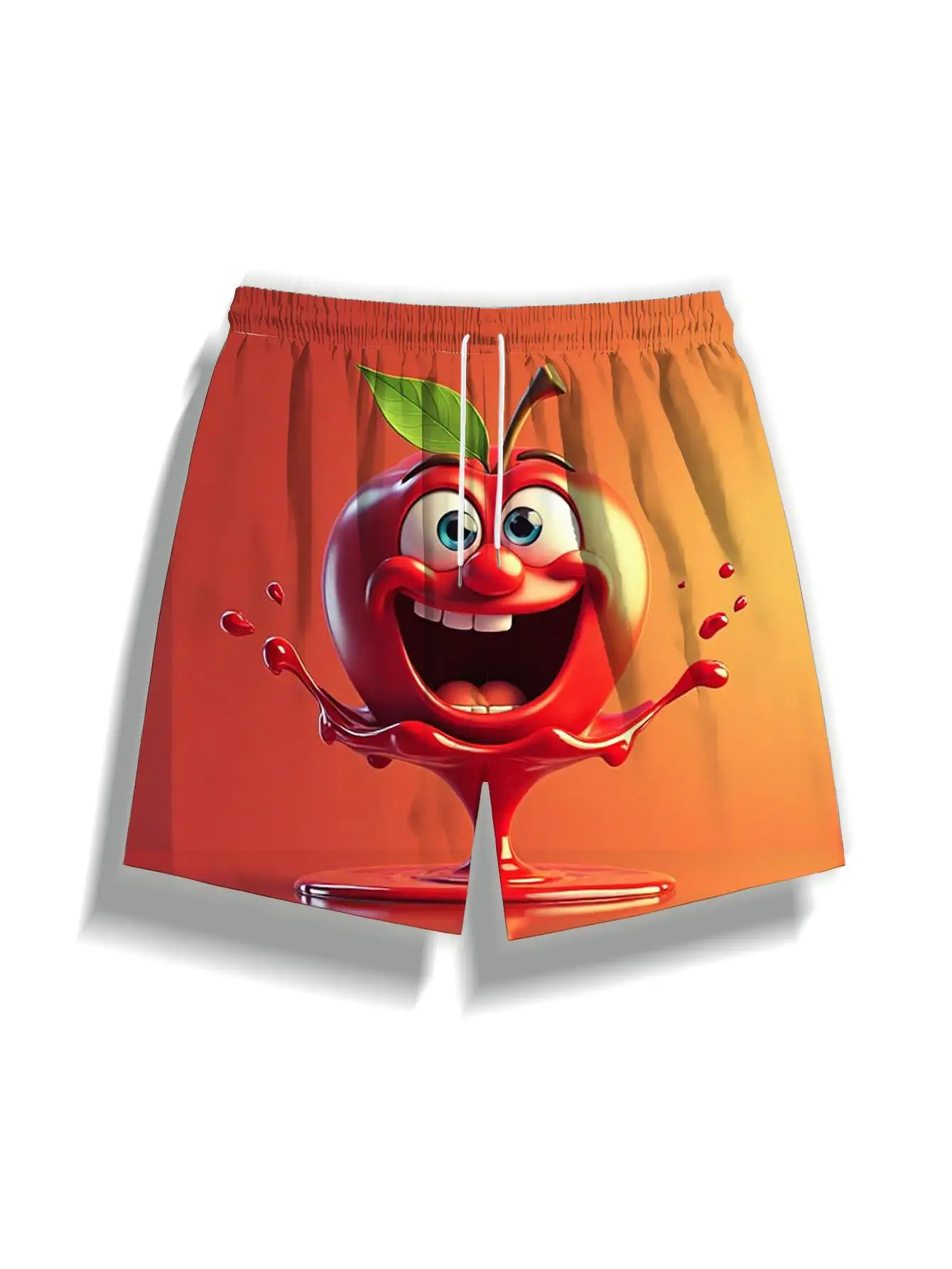 1pcs Men's Short swim trunks2026 Summer 3D Printed Short sleeve Quick drying Men trousers running Breathable Polyester