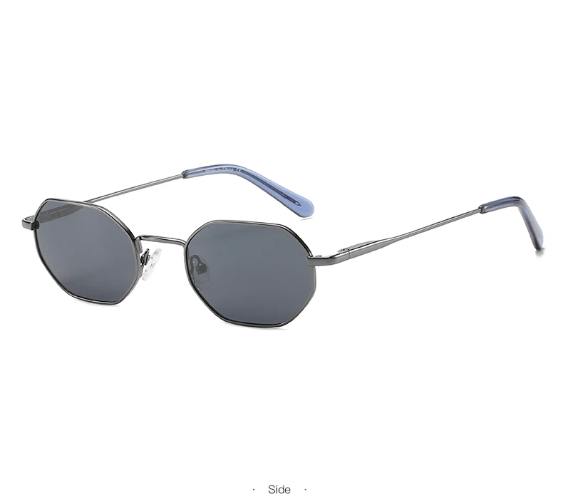 Zenottic retro kleine polygon polarisierte sonnenbrille frauen metall uv400 sonnenbrille männer blend freie uv400 brille treiben brillen – Detail 15