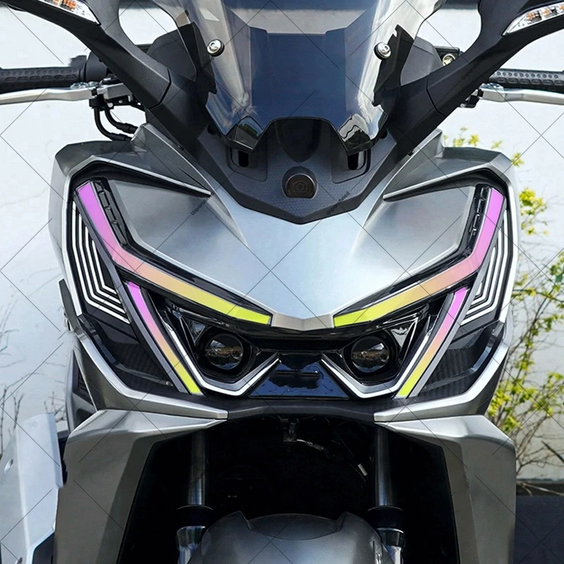 

Пленка для фар мотоцикла, сотовая лазерная пленка, наклейка, меняющая цвет пленка для SYM CRUISYM 400 2025