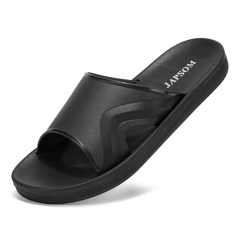 Summer Fashion Slippers for Men Indoor Outdoor Sandals Beach Flip Flop Male Slides Non-Slip Shower Shoes Bathroom Bedroom view 5