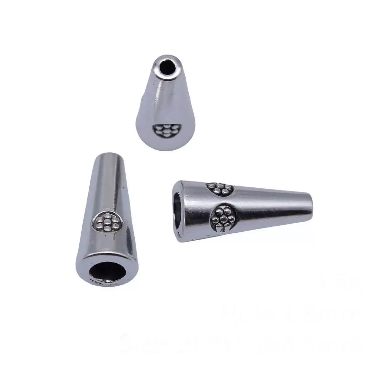 

10pcs 19.6*8.8*8.6mm,hole 1.6mm Alloy metal long beads for handmade accessories DIY HW1528H