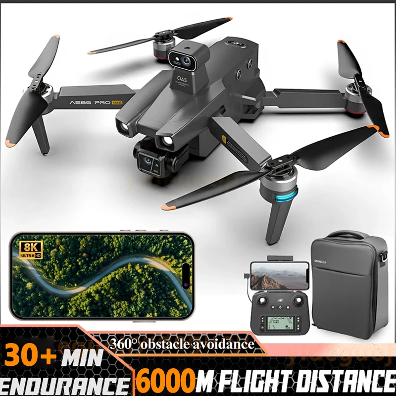 

AE86 Drone 8K HD Camera Long Endurance fpv Drone with Camera 5G Brushless Motor Obstacle Avoidance Professional 4km RC Drone