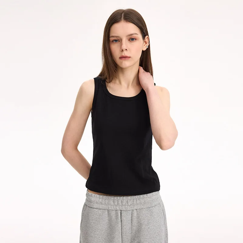 

Эластичная майка с гоночной спиной для женщин, летняя верхняя одежда в американском стиле для горячих девушек, облегающий спортивный топ для занятий спортом на открытом воздухе, фитнесом, йоги, жилет L86I