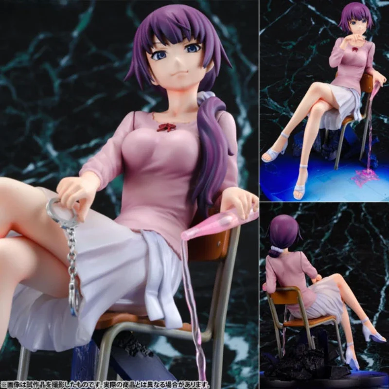 

100% Original:Bakemonogatari Senjougahara Hitagi 1/8 PVC Action Figure Anime Figure Model Toys Figure Collection Doll Gift
