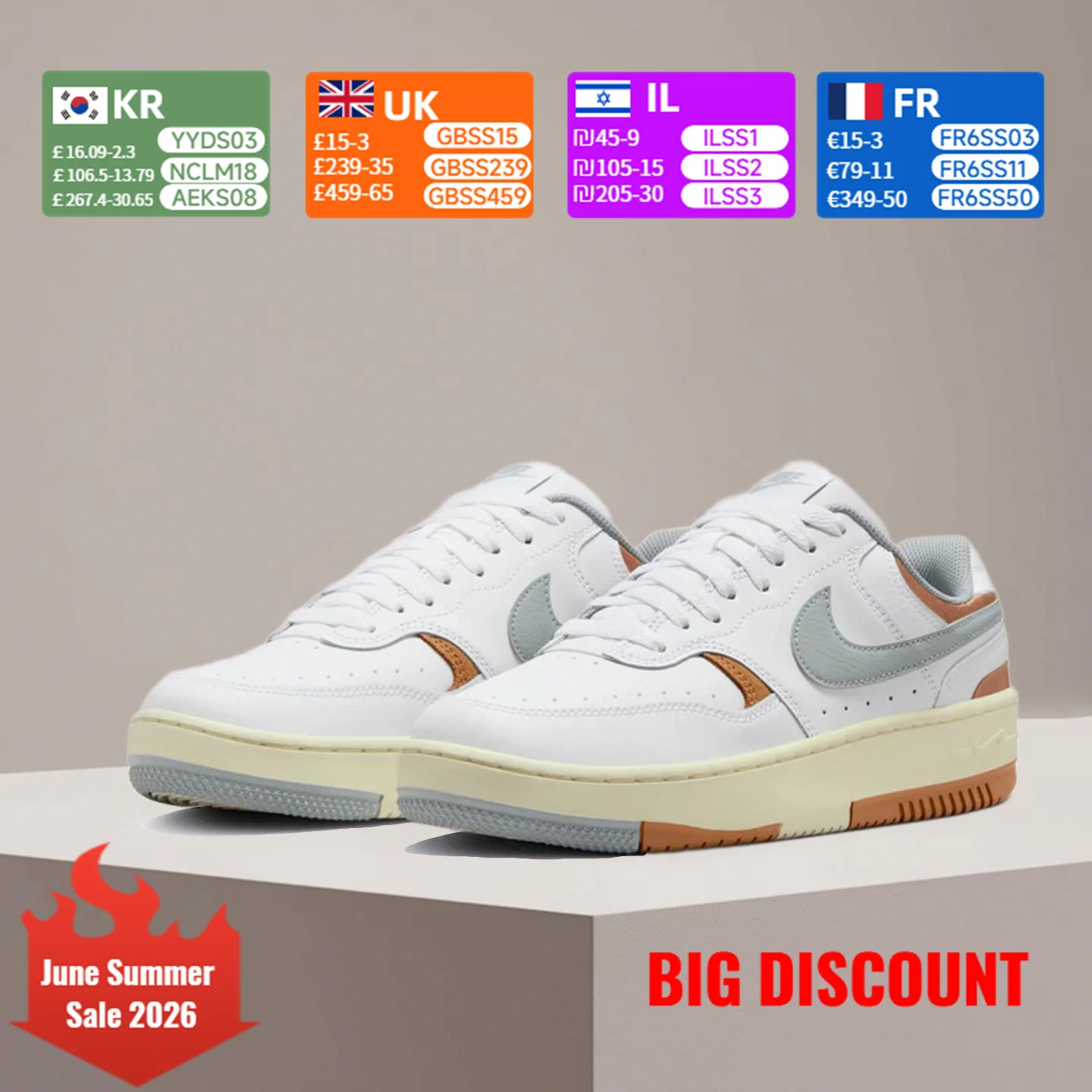 

Nike Gamma Force Unisex Classic Fashionable Versatile Slip-Resistant Durable Skate Shoes DX9176-112