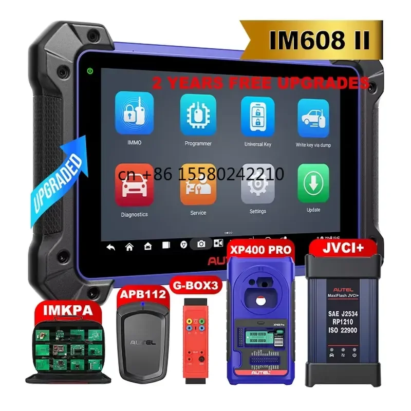 for IM608 II IM608Pro OBD2 Diagnostic Scanner Automotive Key Fob Programmer Locksmith Tools Car Code Reader