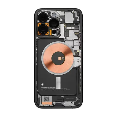 아이폰용 컬러풀 티어 다운 스킨, 회로 위장 커버, 3M 랩 체인지 백 보호대 스티커 필름, 15, 14, 13, 12, 11 프로 맥스