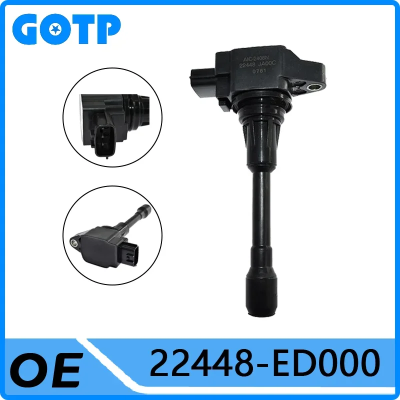 

GOTP New High Quality Ignition Coil For Nissan Juke Qashqai Tiida NV200 Almera Micra Renault Koleos INFINITI QX70 #22448-ED000