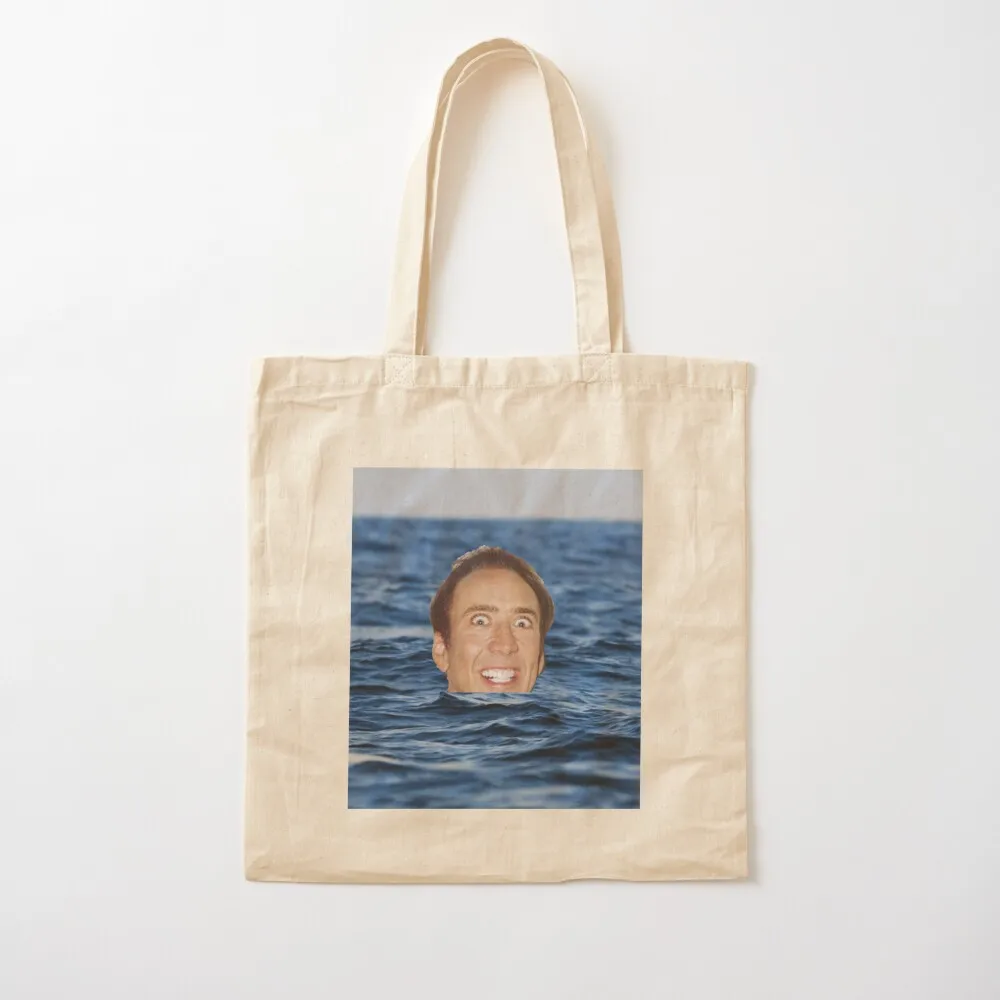 

Nicolas Cage Sea Tote Bag Shopper eco pack Large bags for women sac pour femme