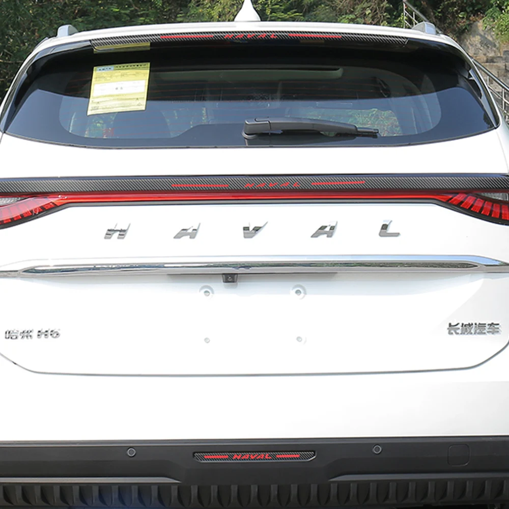 

Для Haval H6 3-го поколения 2021-2024 годов, верхние средние и нижние наклейки на стоп-сигнал, товары для модификации автомобиля, наклейки на задние противотуманные фары