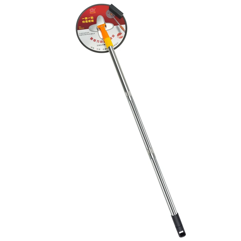 乾式壁ポールサンダー-ラウンドハンドヘルド-9-インチラジアルウォールサンダー-360-度回転式-壁と天井の塗装プロジェクト用-乾式壁