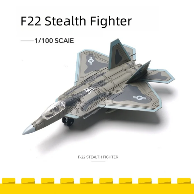 1/100 Creative Military Series Building Blocks The F-22 Raptor Stealth Fighter Model Decor Jet Assembled Toys For Boys Xmas Gift