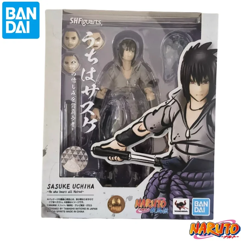 

in stock BANDAI Original BANPRESTO Naruto SHF Uchiha Sasuke action figure Model Doll Brand New Boxed anime characters