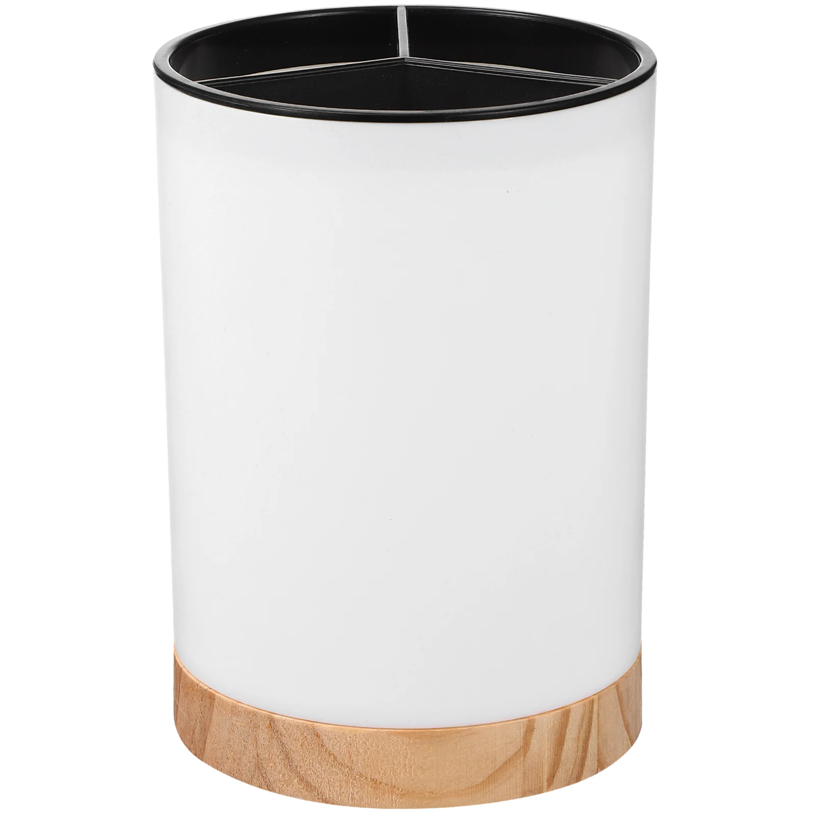 

Cutlery Storage Bucket Black Silverware Holder Kitchen Rack Spoon Utensil ganizer Premium Drain Holes Practical Gift