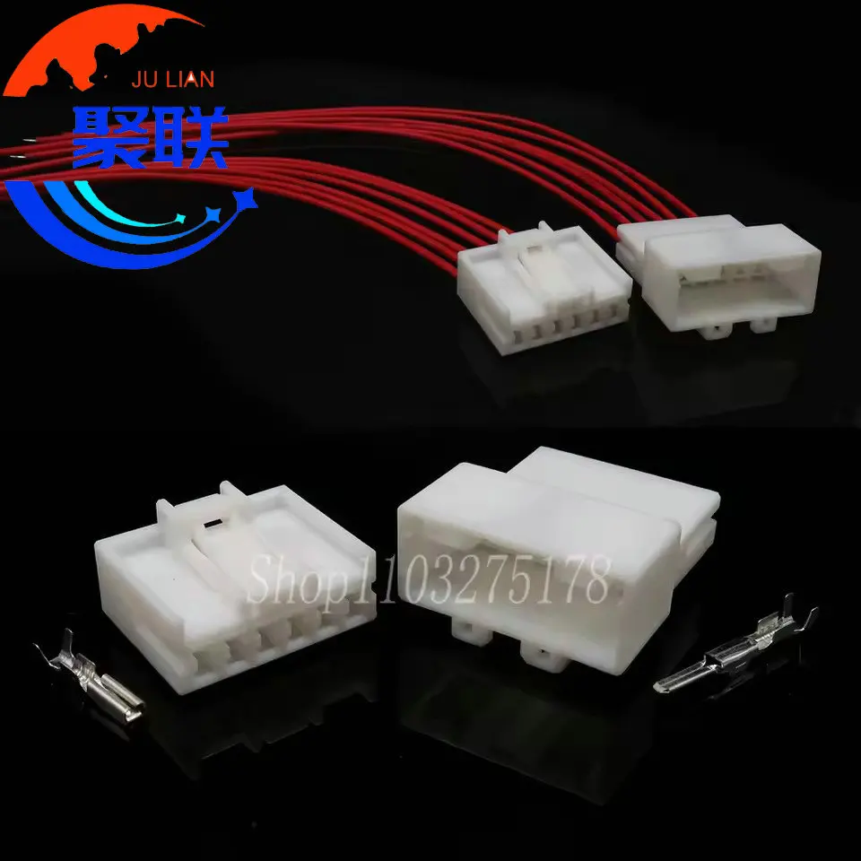 1Set 6Pin 936230-1 936240-1 Car Wire Harness Connectors Plugs Electronic Cable Sockets with Terminals