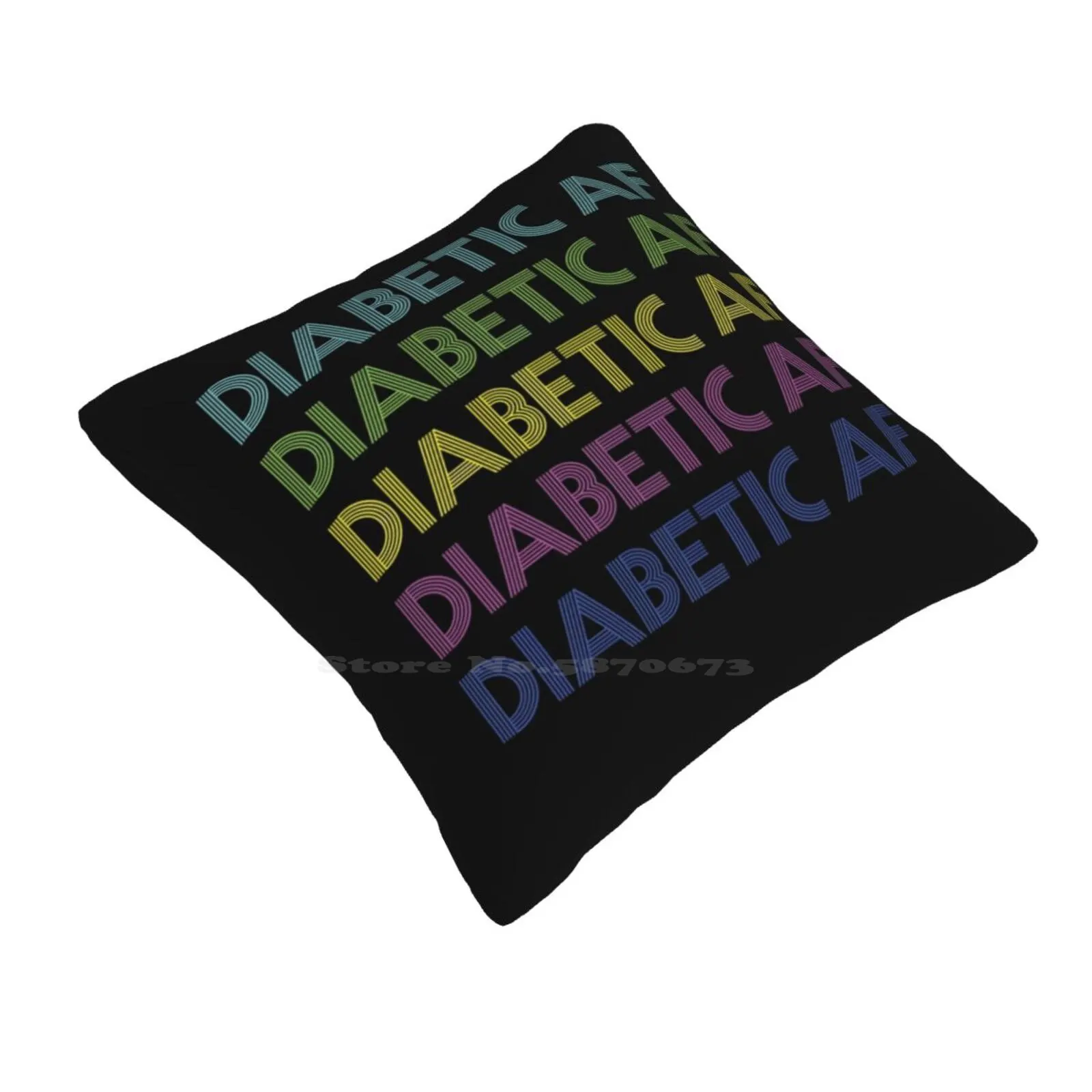 Type 1 Diabetes T1D Diabetic Pillowslip Pillowcase T1D Diabetes Retro Diabetic Funny Awareness Walk Run Fundraiser Type 1 Type