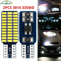 2X Car Bulb 168 194 Turn Signal Lamp 3014 33SMD Panel License Plate Trunk Light White DC 12V Auto Interior Driving Dome Map Led