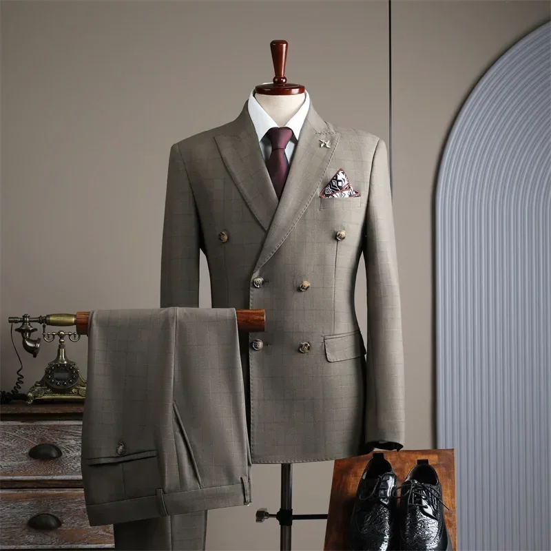 (51) Customized New Men\'s Wedding Business Suit Formal Suit