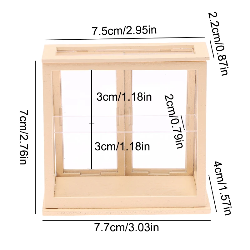1:12 Dollhouse Miniature Display Cabinet Cake Cabinet Mini Bread Rack Cupboard Storage Shelf Model Kitchen Furniture Decor Toys