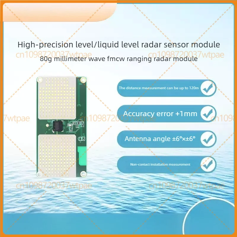 For Ruida Intelligent Sensing 80GHz Millimeter Wave Radar Level Gauge Module, Non-contact Liquid & Water Level Sensor